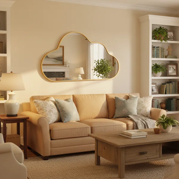 Cloud-shaped Decorative Wall Mirror - Image 2