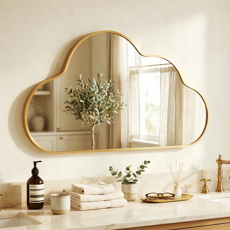 Cloud-shaped Decorative Wall Mirror
